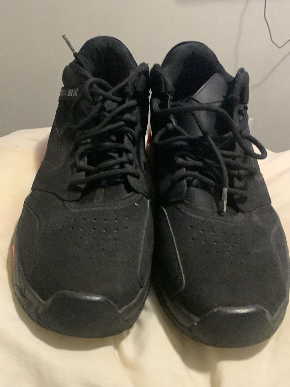 Men's Black Athletic Sneakers - Casual Lace-Up